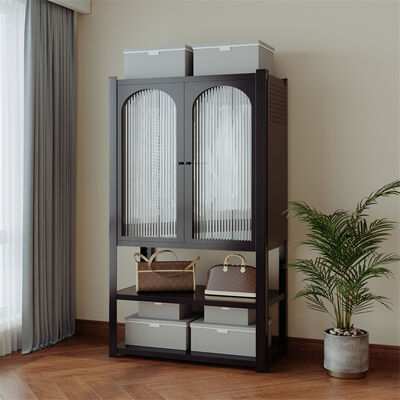 Μεταλλικό ντουλάπι με 2 πόρτες από ατσάλι με ράφι, ανθεκτικό, ρυθμιζόμενο, μοντέρνο σχέδιο