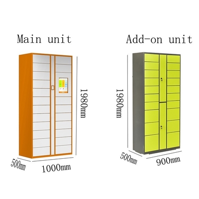 Έξυπνο ηλεκτρονικό ντουλάπι παράδοσης δεμάτων χρώματος RAL